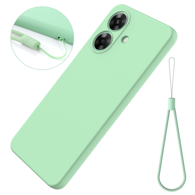 For Realme Note 60 Solid Color Liquid Silicone Dropproof Full Coverage Phone Case