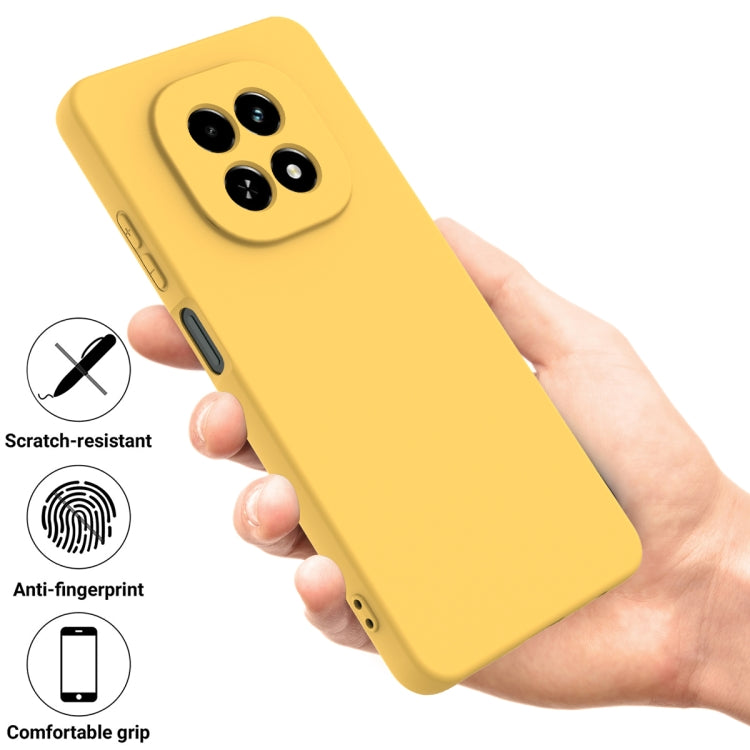 For Realme C63 5G / V60 5G Solid Color Liquid Silicone Dropproof Full Coverage Phone Case
