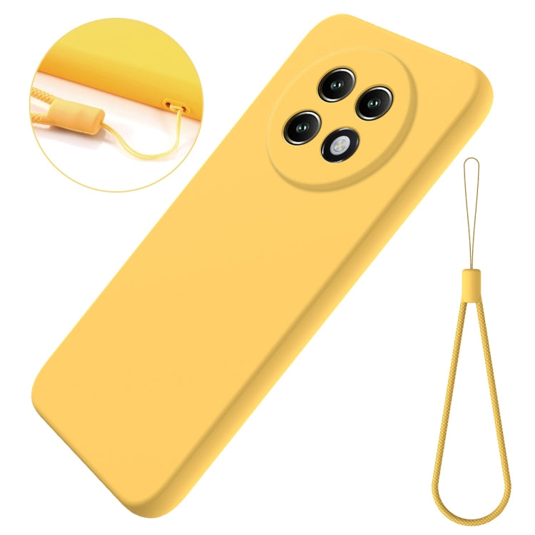 For Realme 13+ Solid Color Liquid Silicone Dropproof Full Coverage Phone Case