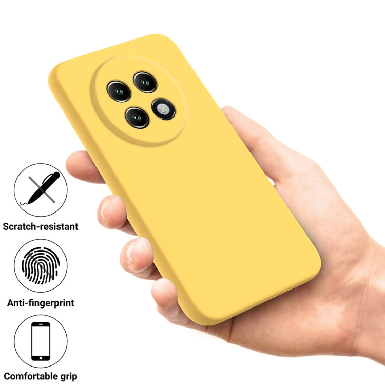 For Realme 13+ Solid Color Liquid Silicone Dropproof Full Coverage Phone Case