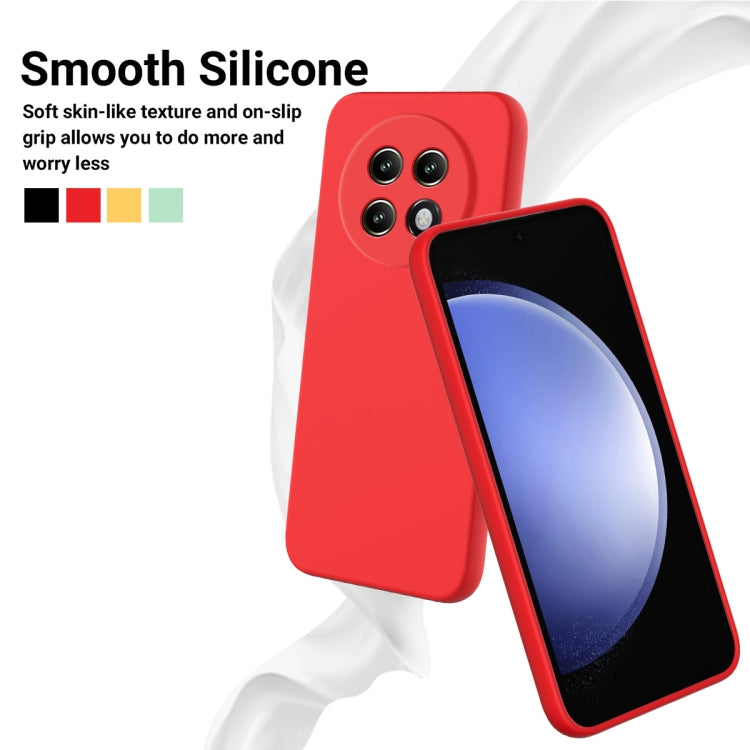 For Realme 13+ Solid Color Liquid Silicone Dropproof Full Coverage Phone Case