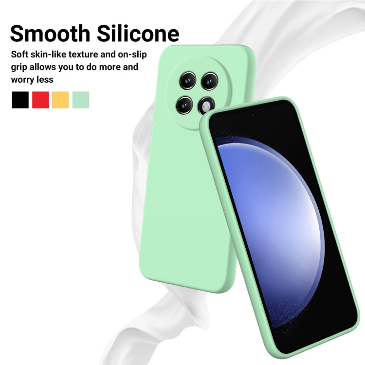 For Realme 13+ Solid Color Liquid Silicone Dropproof Full Coverage Phone Case