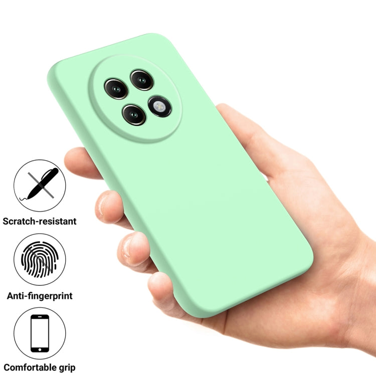 For Realme 13+ Solid Color Liquid Silicone Dropproof Full Coverage Phone Case
