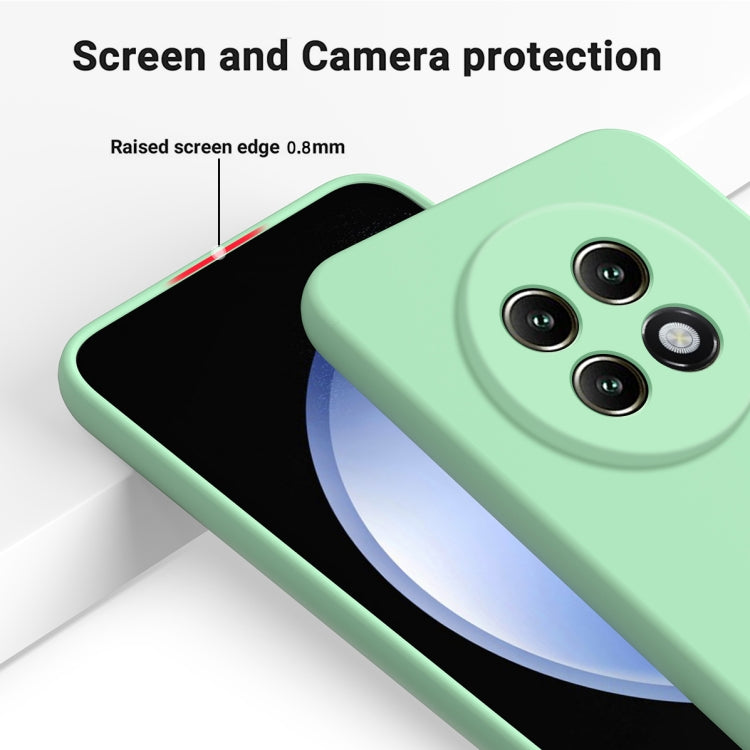 For Realme 13+ Solid Color Liquid Silicone Dropproof Full Coverage Phone Case