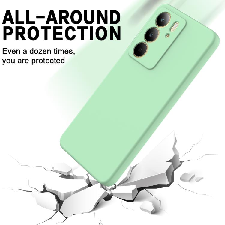 For Realme C75 Solid Color Liquid Silicone Dropproof Full Coverage Phone Case