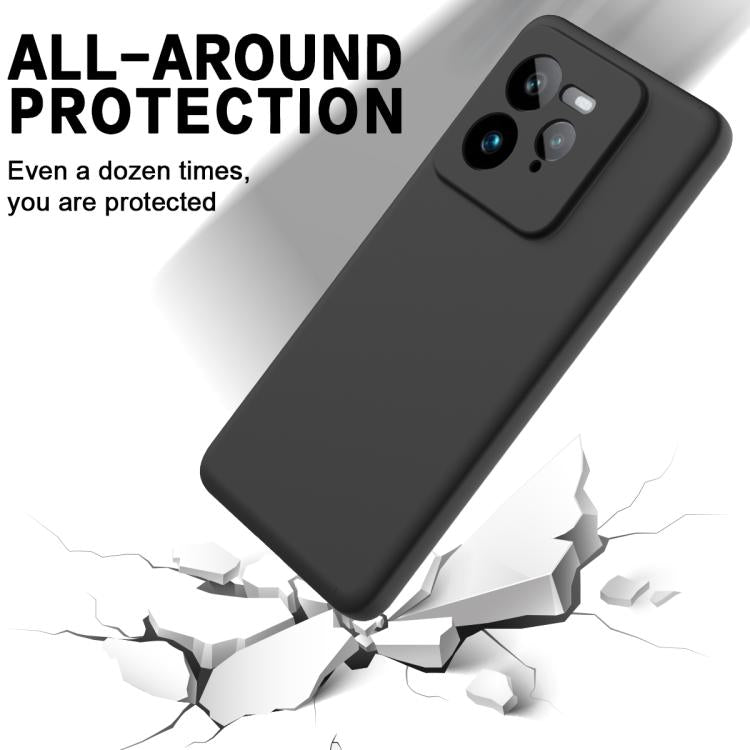 For Realme GT 7 Pro Solid Color Liquid Silicone Dropproof Full Coverage Phone Case