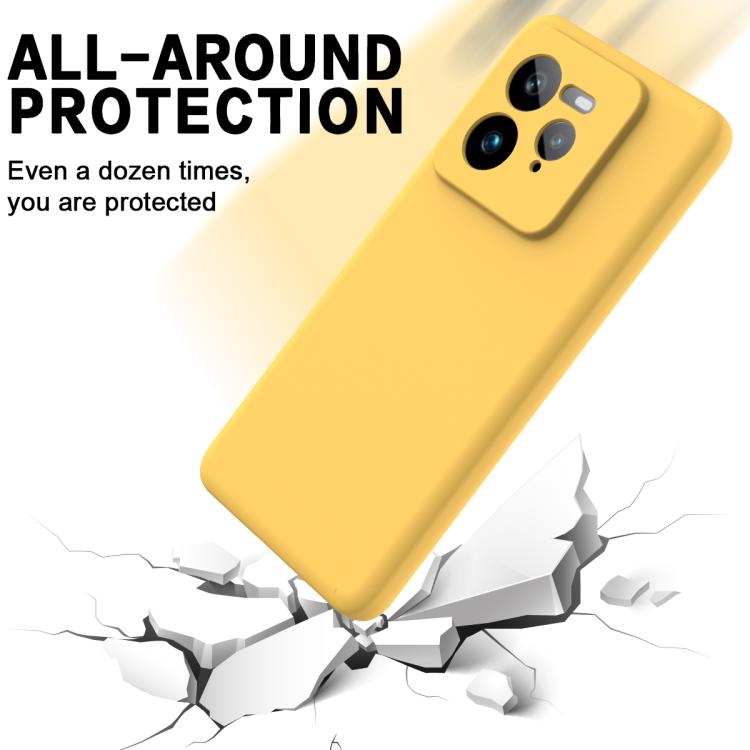 For Realme GT 7 Pro Solid Color Liquid Silicone Dropproof Full Coverage Phone Case