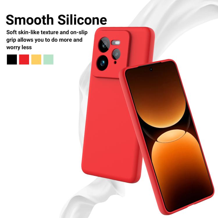 For Realme GT 7 Pro Solid Color Liquid Silicone Dropproof Full Coverage Phone Case