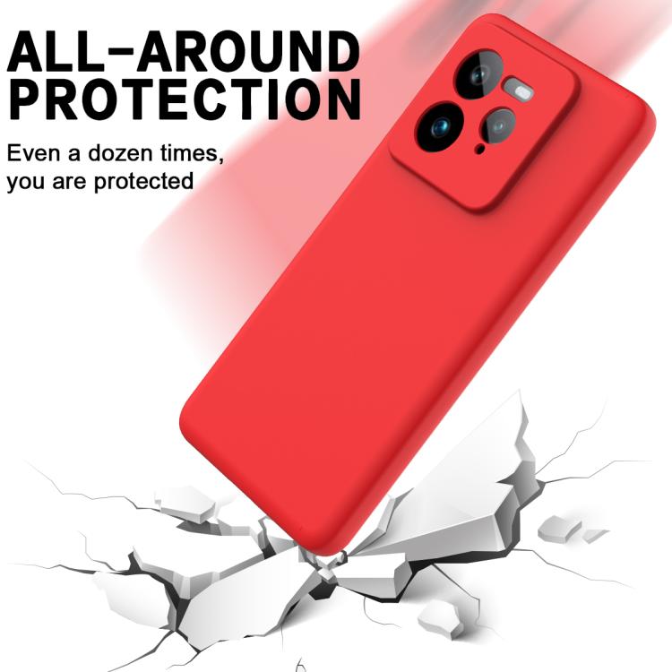 For Realme GT 7 Pro Solid Color Liquid Silicone Dropproof Full Coverage Phone Case