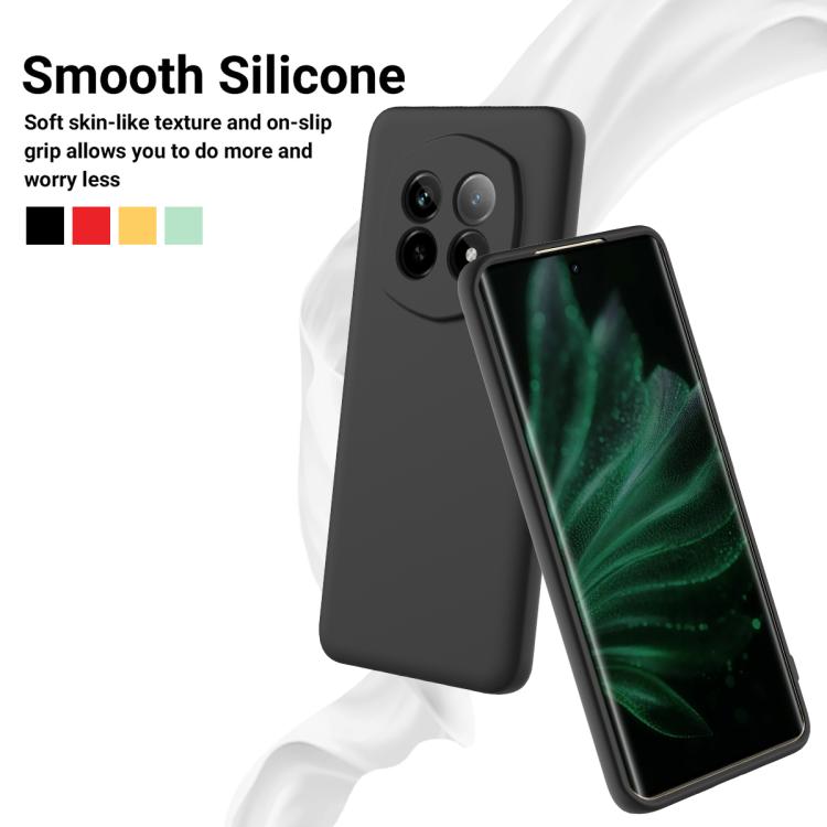 For Realme P2 Pro Solid Color Liquid Silicone Dropproof Full Coverage Phone Case