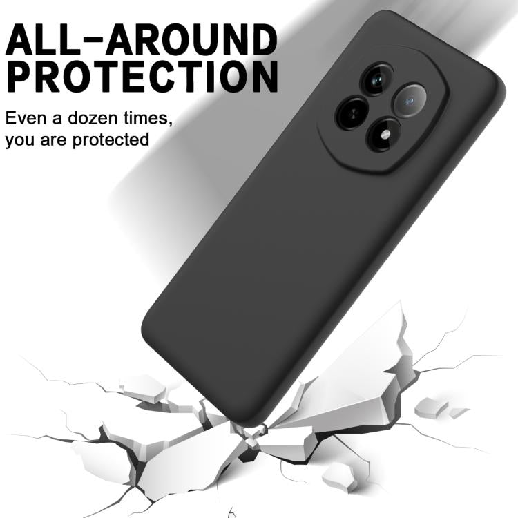For Realme P2 Pro Solid Color Liquid Silicone Dropproof Full Coverage Phone Case