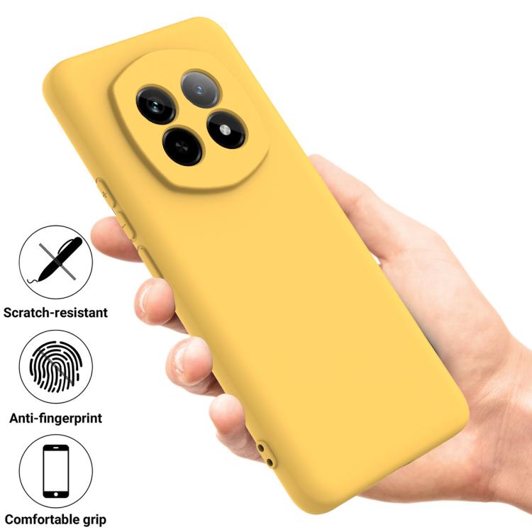 For Realme P2 Pro Solid Color Liquid Silicone Dropproof Full Coverage Phone Case