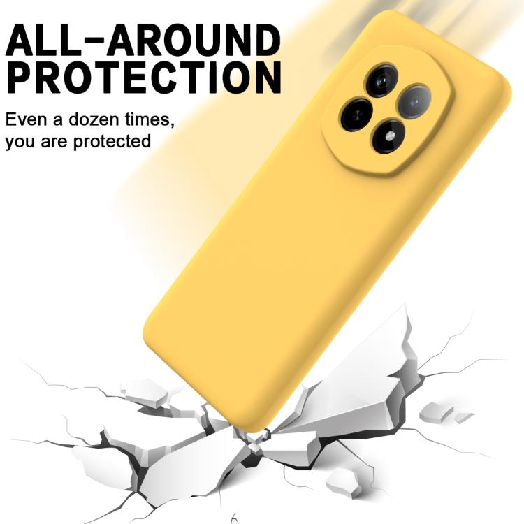 For Realme P2 Pro Solid Color Liquid Silicone Dropproof Full Coverage Phone Case