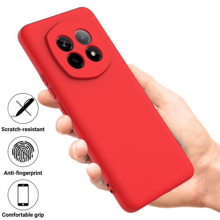 For Realme P2 Pro Solid Color Liquid Silicone Dropproof Full Coverage Phone Case