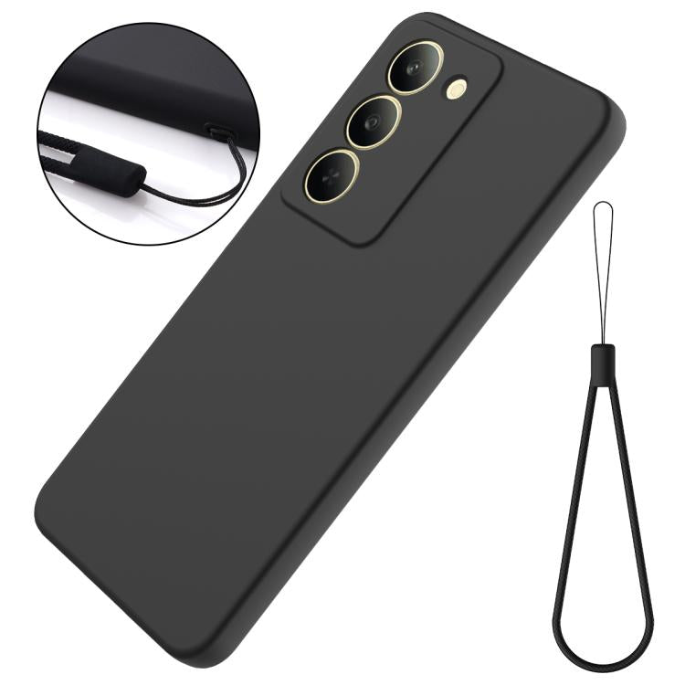 For Realme 14x India Solid Color Liquid Silicone Dropproof Full Coverage Phone Case