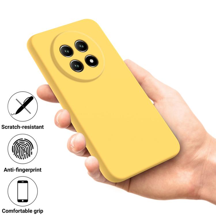 For Realme 14 Pro Lite Solid Color Liquid Silicone Dropproof Full Coverage Phone Case