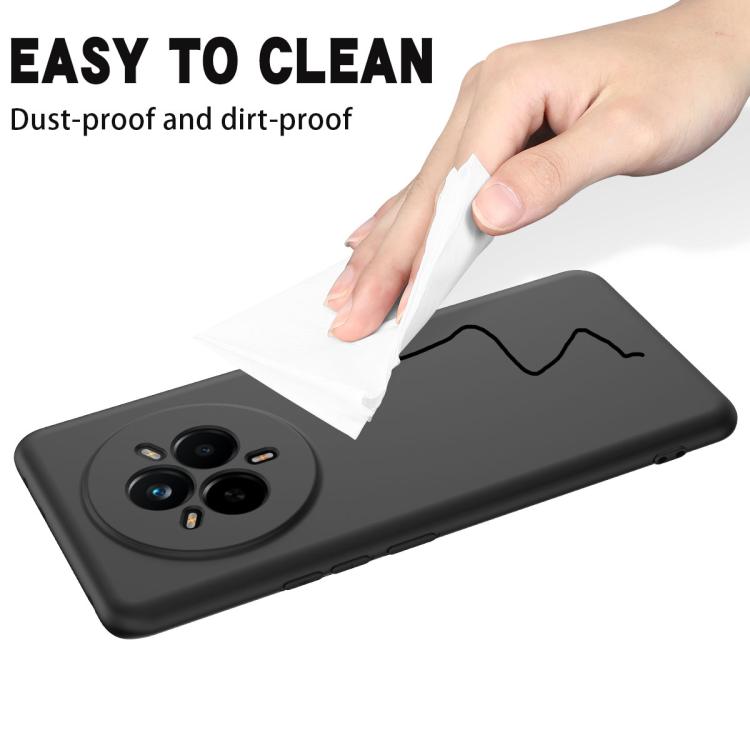 For Realme 14 Pro+ Solid Color Liquid Silicone Dropproof Full Coverage Phone Case
