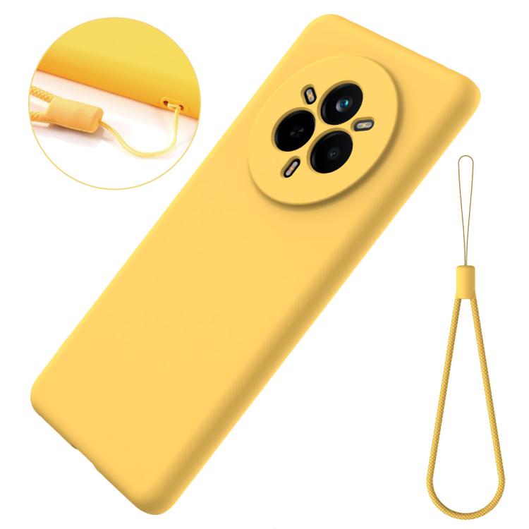 For Realme 14 Pro+ Solid Color Liquid Silicone Dropproof Full Coverage Phone Case
