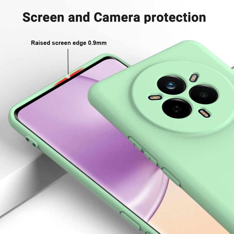 For Realme 14 Pro+ Solid Color Liquid Silicone Dropproof Full Coverage Phone Case