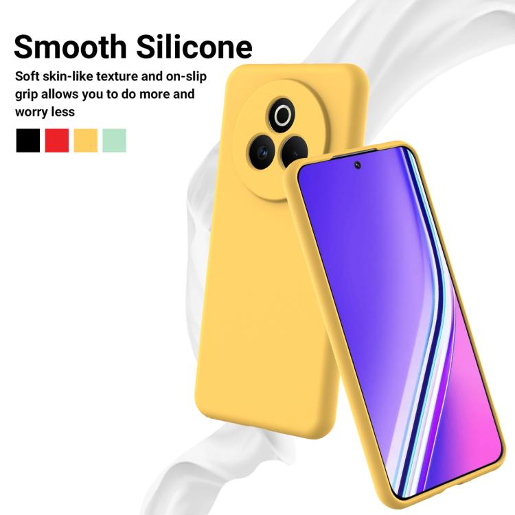 For Realme P3 Pro Solid Color Liquid Silicone Dropproof Full Coverage Phone Case