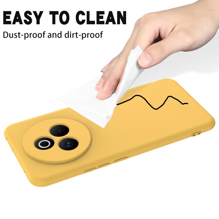 For Realme P3 Pro Solid Color Liquid Silicone Dropproof Full Coverage Phone Case