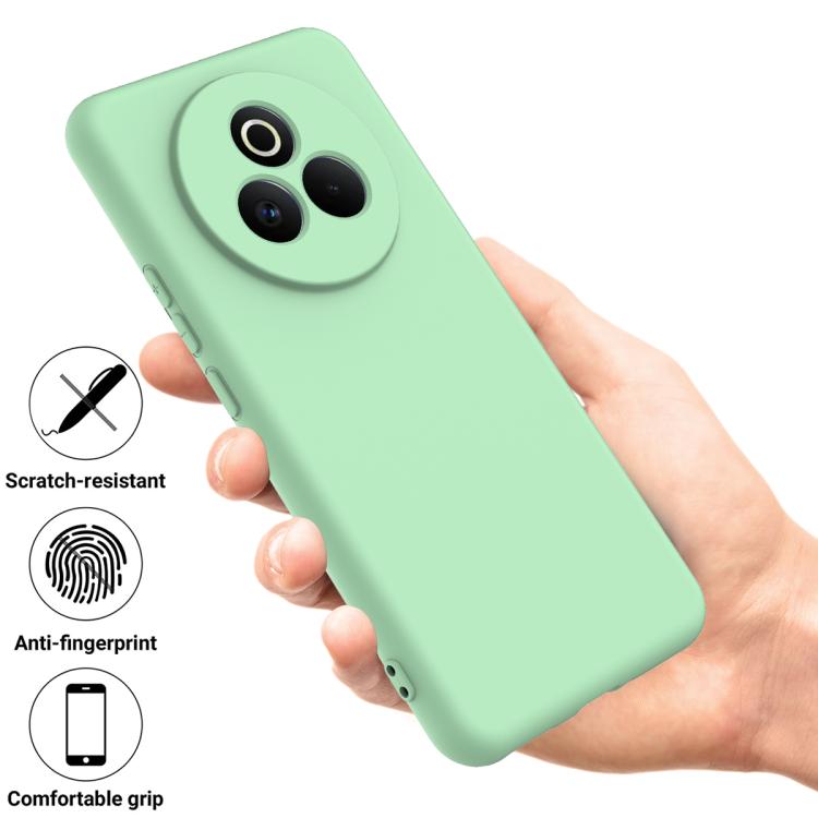 For Realme P3 Pro Solid Color Liquid Silicone Dropproof Full Coverage Phone Case
