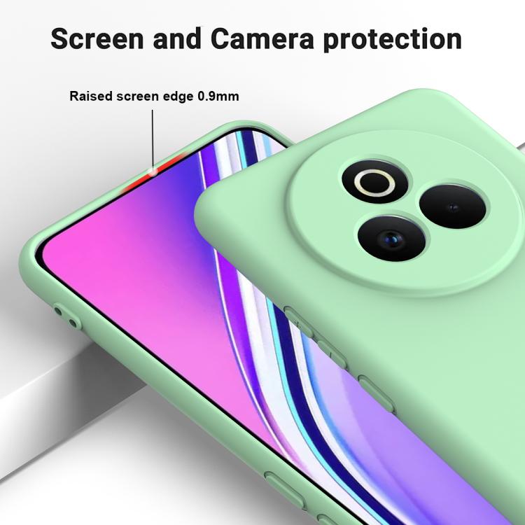 For Realme P3 Pro Solid Color Liquid Silicone Dropproof Full Coverage Phone Case