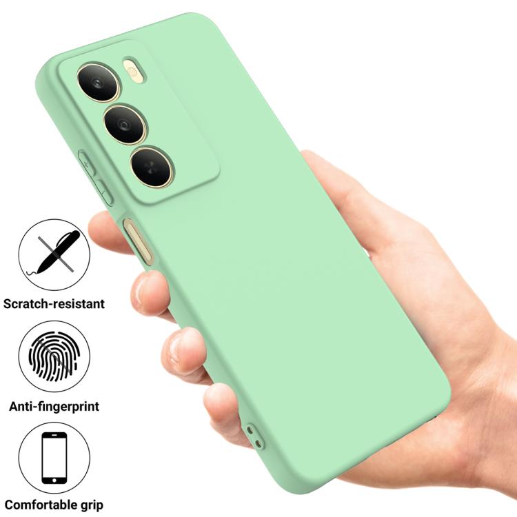 For Realme 14x Global Solid Color Liquid Silicone Dropproof Full Coverage Phone Case