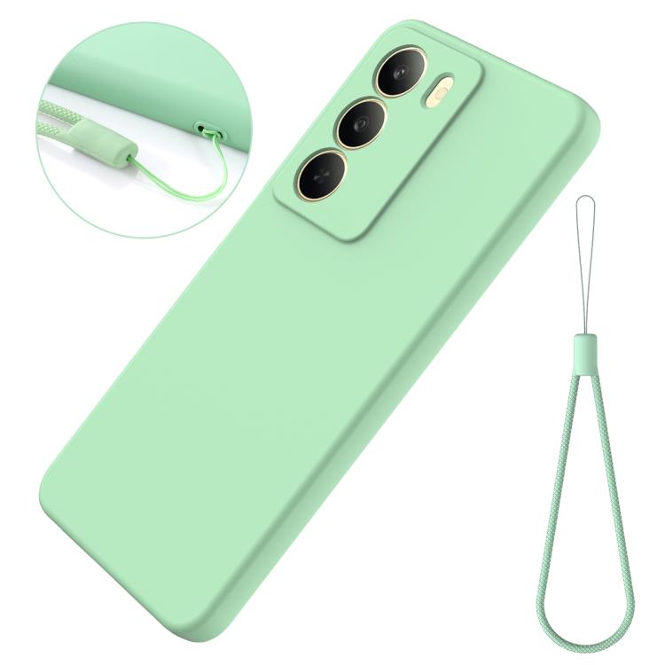 For Realme 14x Global Solid Color Liquid Silicone Dropproof Full Coverage Phone Case