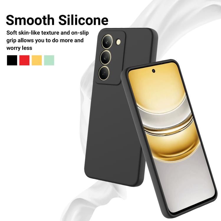 For Realme P3x Solid Color Liquid Silicone Dropproof Full Coverage Phone Case