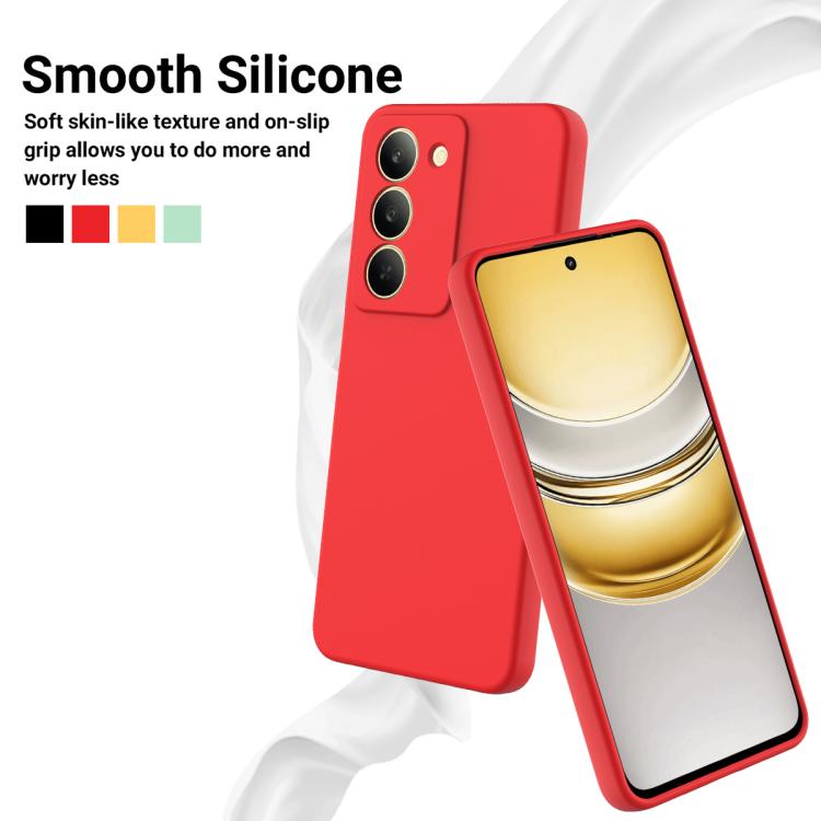 For Realme P3x Solid Color Liquid Silicone Dropproof Full Coverage Phone Case