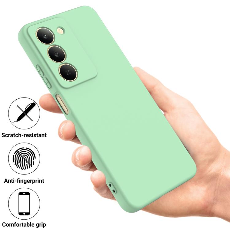 For Realme P3x Solid Color Liquid Silicone Dropproof Full Coverage Phone Case