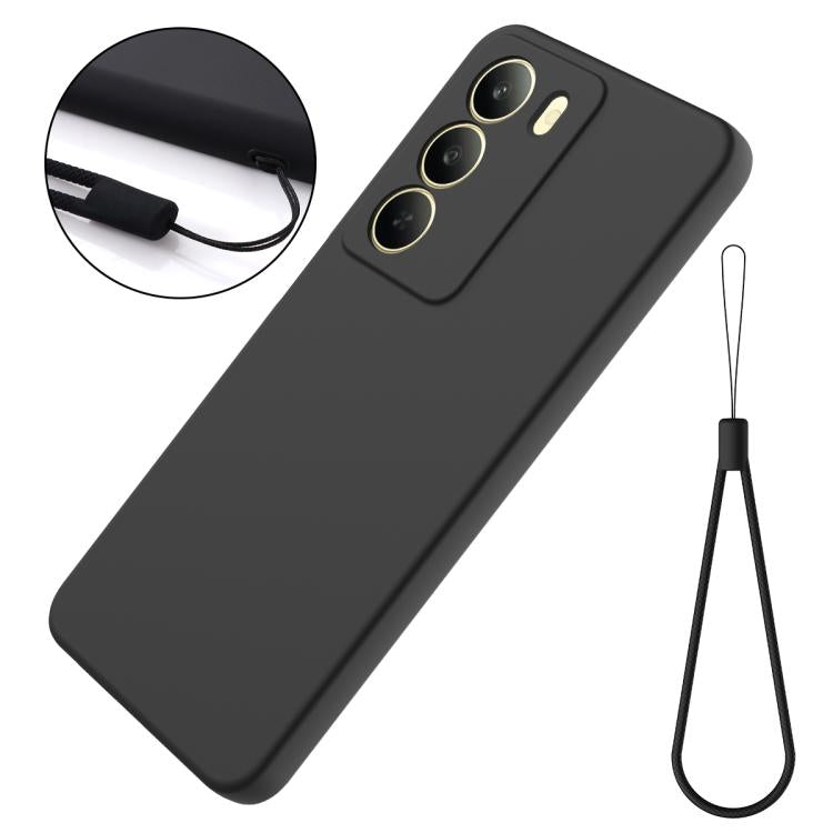 For Realm V70 / V70s 5G Solid Color Liquid Silicone Dropproof Full Coverage Phone Case