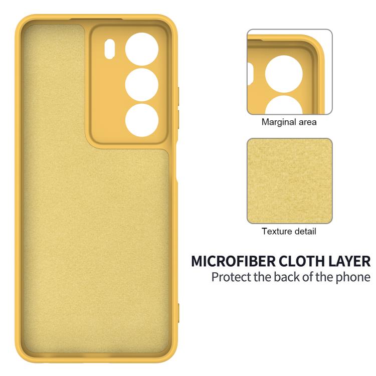 For Realm V70 / V70s 5G Solid Color Liquid Silicone Dropproof Full Coverage Phone Case