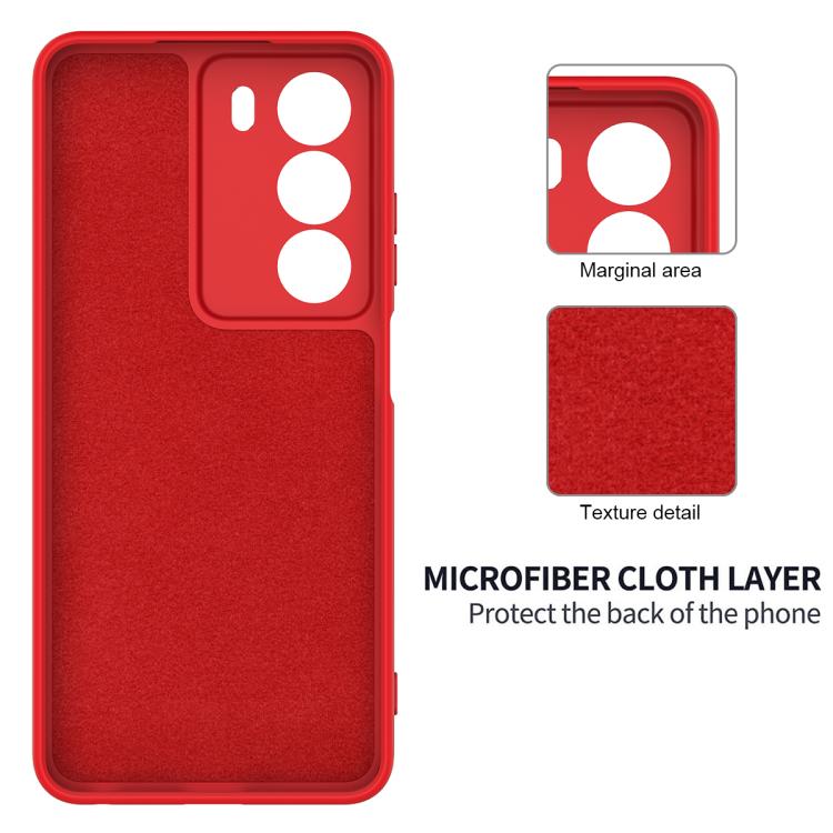 For Realm V70 / V70s 5G Solid Color Liquid Silicone Dropproof Full Coverage Phone Case