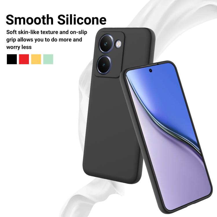 For Realme P3 Ultra 5G Solid Color Liquid Silicone Dropproof Full Coverage Phone Case