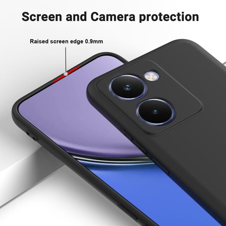 For Realme P3 Ultra 5G Solid Color Liquid Silicone Dropproof Full Coverage Phone Case