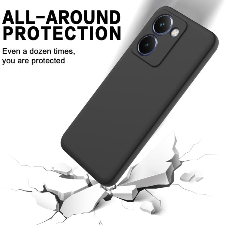 For Realme P3 Ultra 5G Solid Color Liquid Silicone Dropproof Full Coverage Phone Case