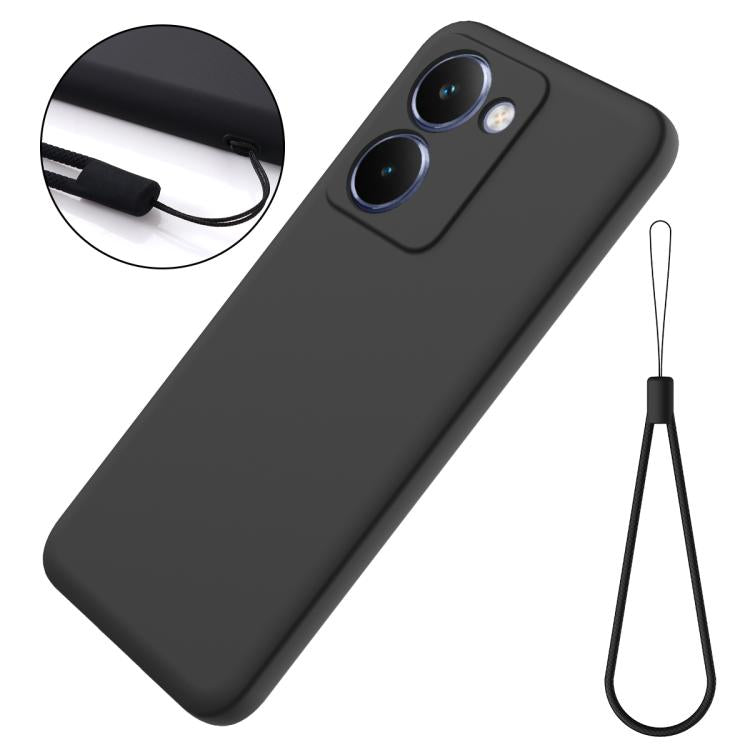 For Realme P3 Ultra 5G Solid Color Liquid Silicone Dropproof Full Coverage Phone Case