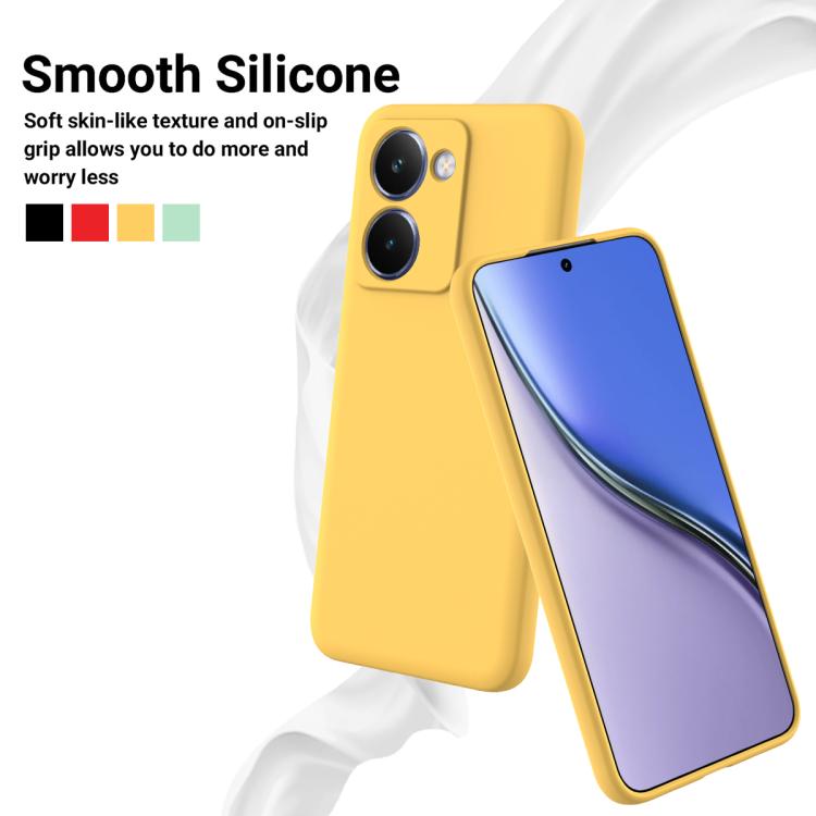 For Realme P3 Ultra 5G Solid Color Liquid Silicone Dropproof Full Coverage Phone Case
