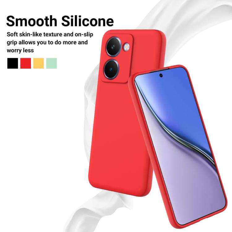 For Realme P3 Ultra 5G Solid Color Liquid Silicone Dropproof Full Coverage Phone Case