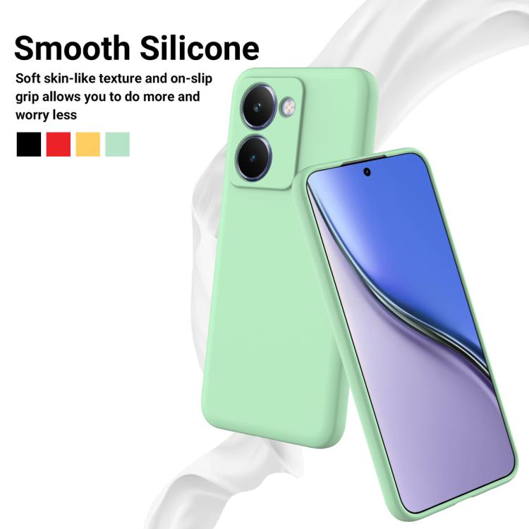 For Realme P3 Ultra 5G Solid Color Liquid Silicone Dropproof Full Coverage Phone Case