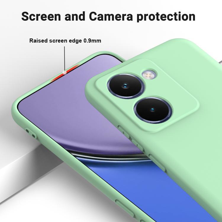 For Realme P3 Ultra 5G Solid Color Liquid Silicone Dropproof Full Coverage Phone Case