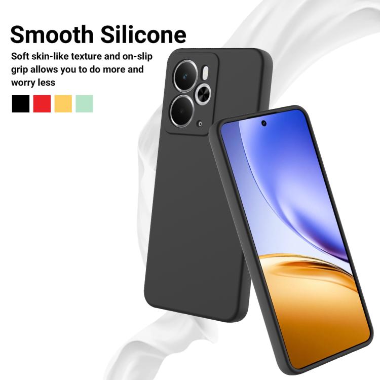 For Realme 14 / 14T 5G Solid Color Liquid Silicone Dropproof Full Coverage Phone Case
