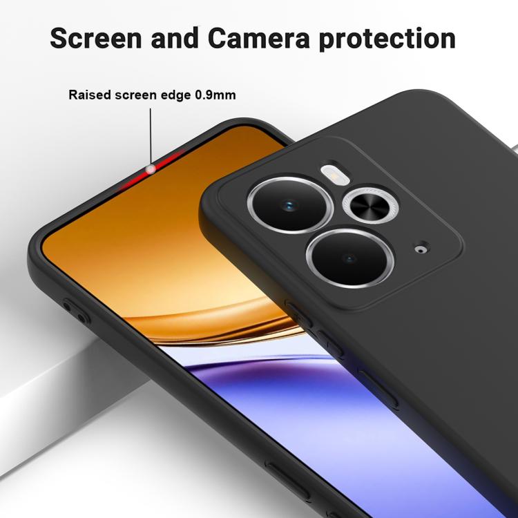 For Realme 14 / 14T 5G Solid Color Liquid Silicone Dropproof Full Coverage Phone Case