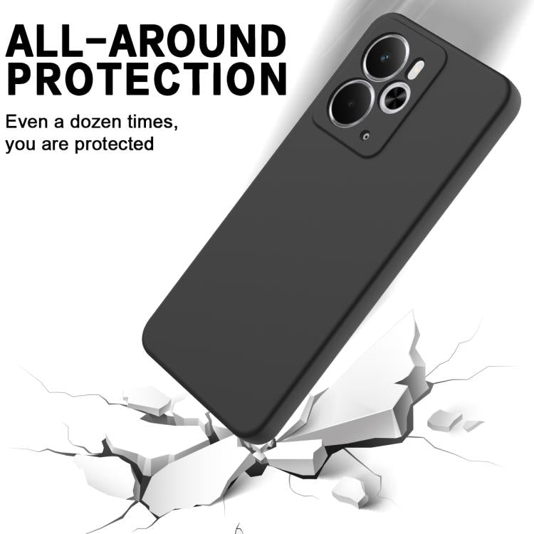 For Realme 14 / 14T 5G Solid Color Liquid Silicone Dropproof Full Coverage Phone Case