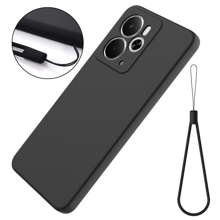 For Realme 14 / 14T 5G Solid Color Liquid Silicone Dropproof Full Coverage Phone Case