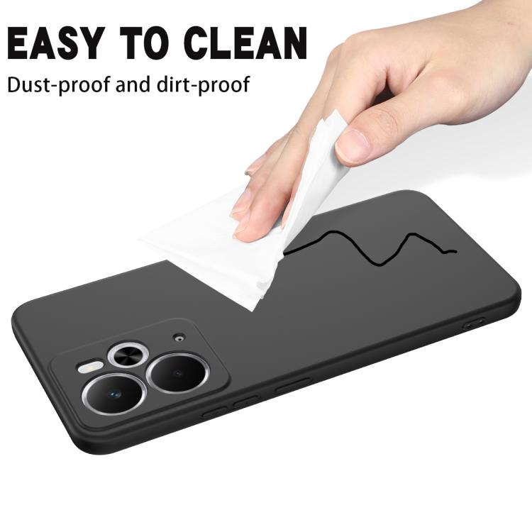 For Realme 14 / 14T 5G Solid Color Liquid Silicone Dropproof Full Coverage Phone Case