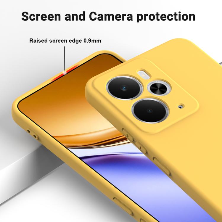 For Realme 14 / 14T 5G Solid Color Liquid Silicone Dropproof Full Coverage Phone Case