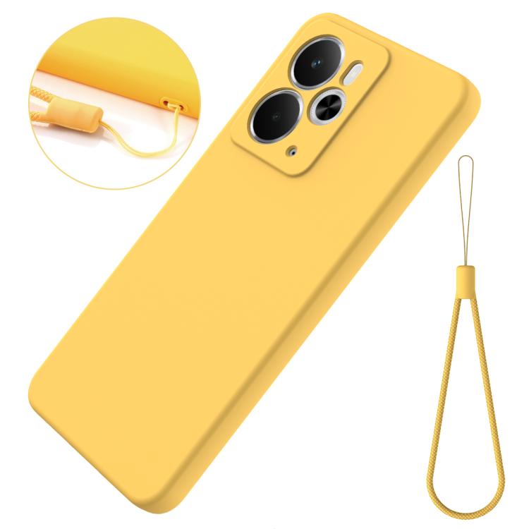 For Realme 14 / 14T 5G Solid Color Liquid Silicone Dropproof Full Coverage Phone Case
